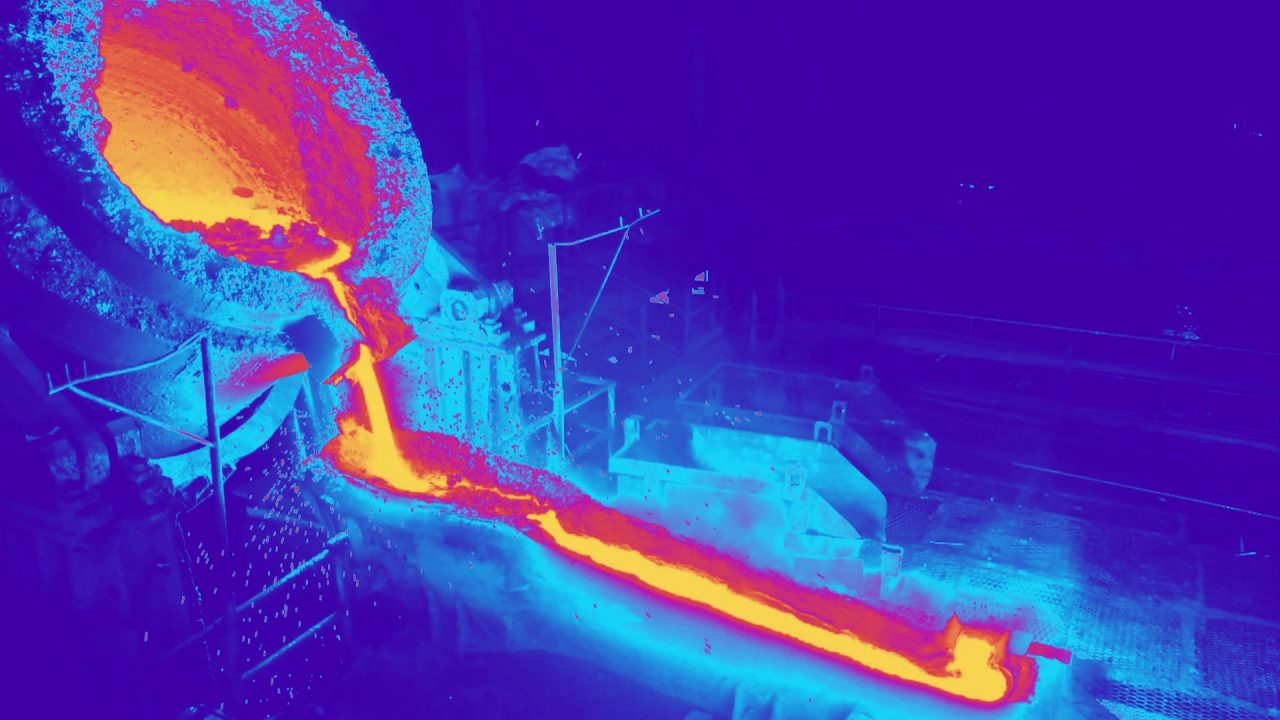 Análise Termográfica — Siderurgia — vídeo termográfico