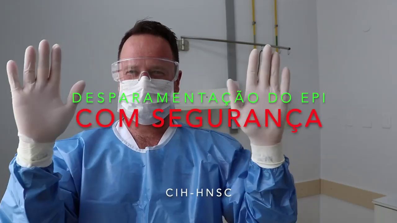 EPIs Hospitalares — Paramentação e desparamentação